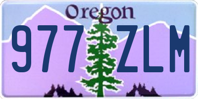 OR license plate 977ZLM