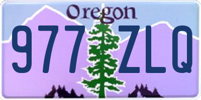 OR license plate 977ZLQ