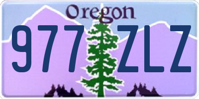 OR license plate 977ZLZ