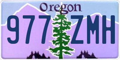 OR license plate 977ZMH