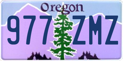 OR license plate 977ZMZ