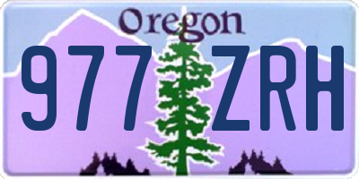 OR license plate 977ZRH