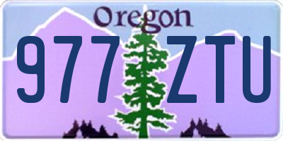 OR license plate 977ZTU