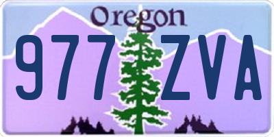 OR license plate 977ZVA