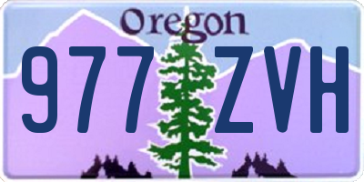 OR license plate 977ZVH