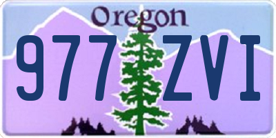 OR license plate 977ZVI
