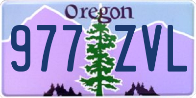 OR license plate 977ZVL