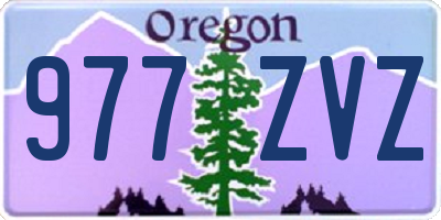 OR license plate 977ZVZ