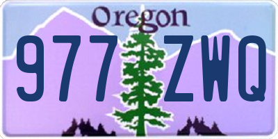OR license plate 977ZWQ