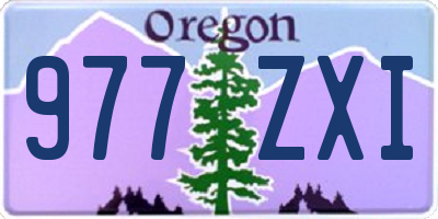 OR license plate 977ZXI