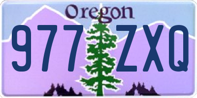 OR license plate 977ZXQ