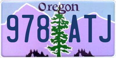 OR license plate 978ATJ