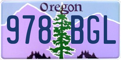OR license plate 978BGL