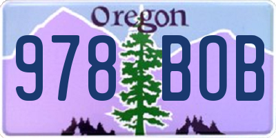 OR license plate 978BOB