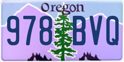 OR license plate 978BVQ