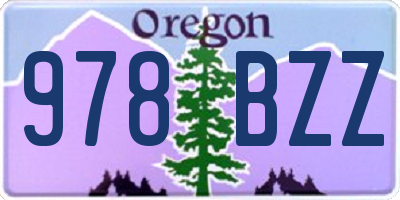 OR license plate 978BZZ