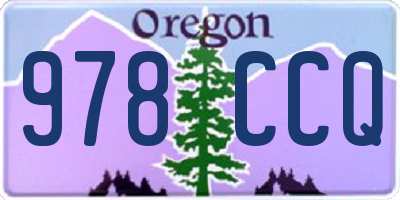 OR license plate 978CCQ