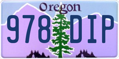 OR license plate 978DIP