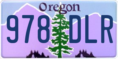 OR license plate 978DLR