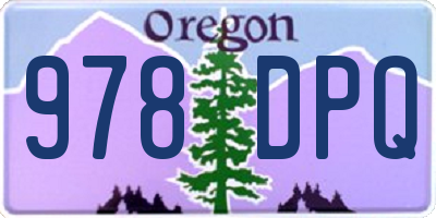 OR license plate 978DPQ