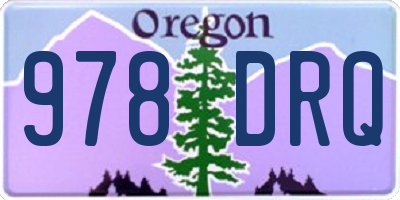 OR license plate 978DRQ