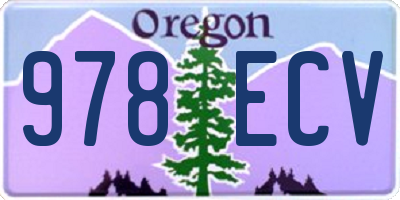 OR license plate 978ECV