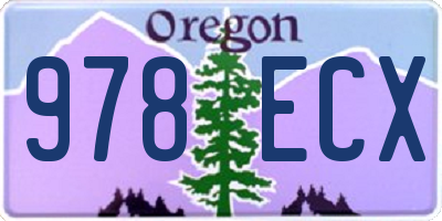 OR license plate 978ECX