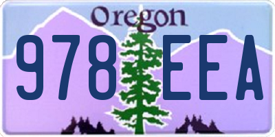 OR license plate 978EEA
