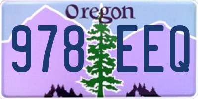 OR license plate 978EEQ