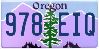 OR license plate 978EIQ