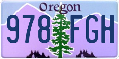 OR license plate 978FGH