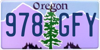 OR license plate 978GFY