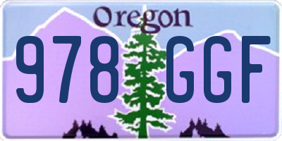 OR license plate 978GGF