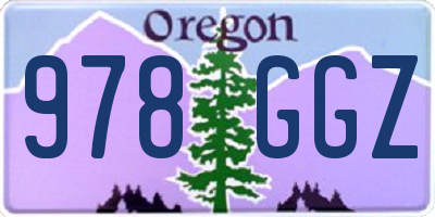 OR license plate 978GGZ