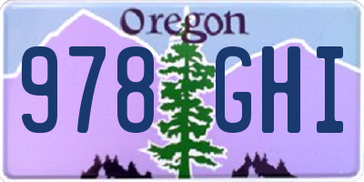 OR license plate 978GHI
