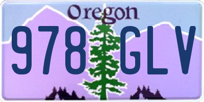 OR license plate 978GLV