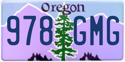OR license plate 978GMG