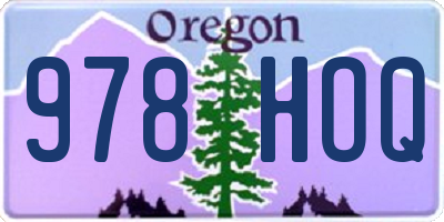OR license plate 978HOQ