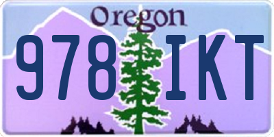 OR license plate 978IKT