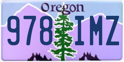 OR license plate 978IMZ