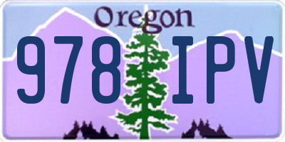 OR license plate 978IPV