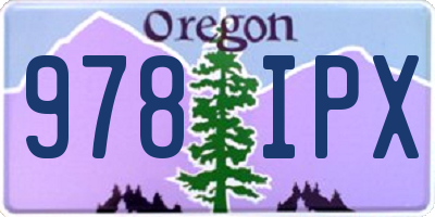 OR license plate 978IPX