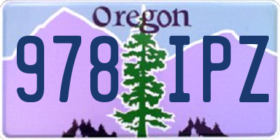OR license plate 978IPZ