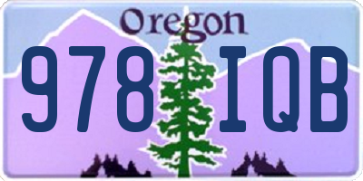 OR license plate 978IQB