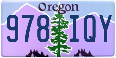 OR license plate 978IQY