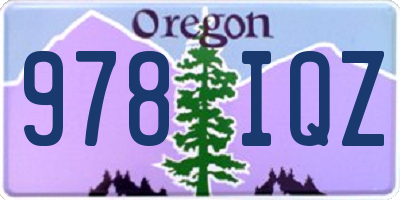 OR license plate 978IQZ