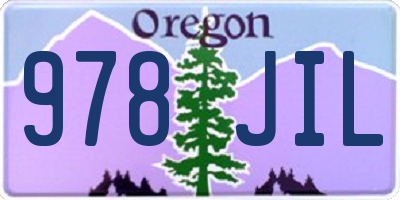 OR license plate 978JIL