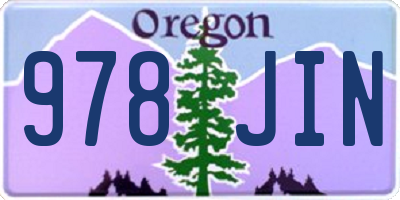 OR license plate 978JIN