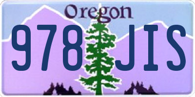 OR license plate 978JIS