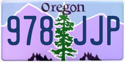 OR license plate 978JJP